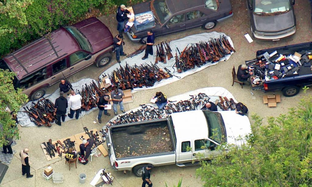 A thousand guns were found in an LA mansion. Then the mystery deepened