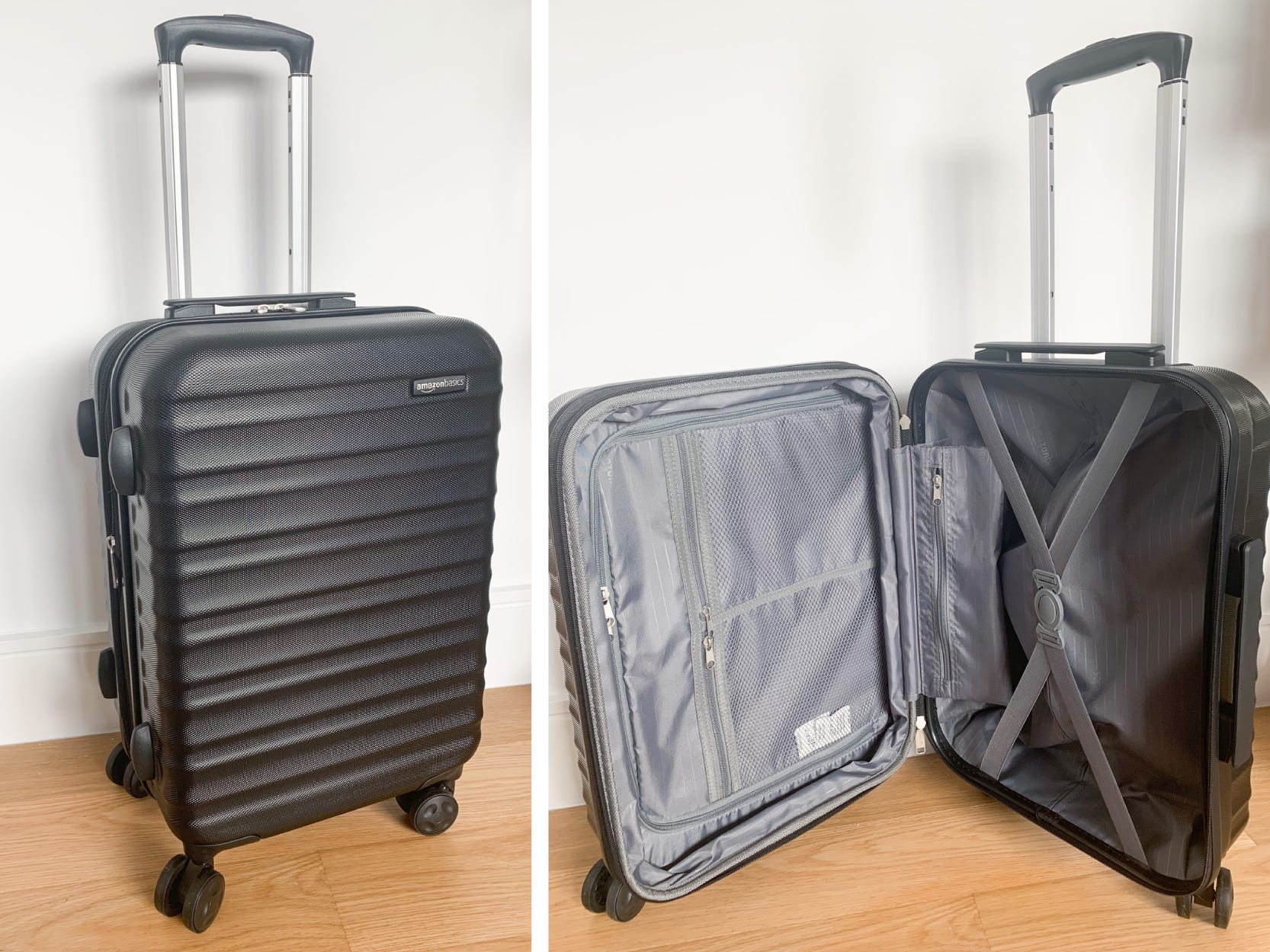 Best carry-on luggage - amazonbasics side by side