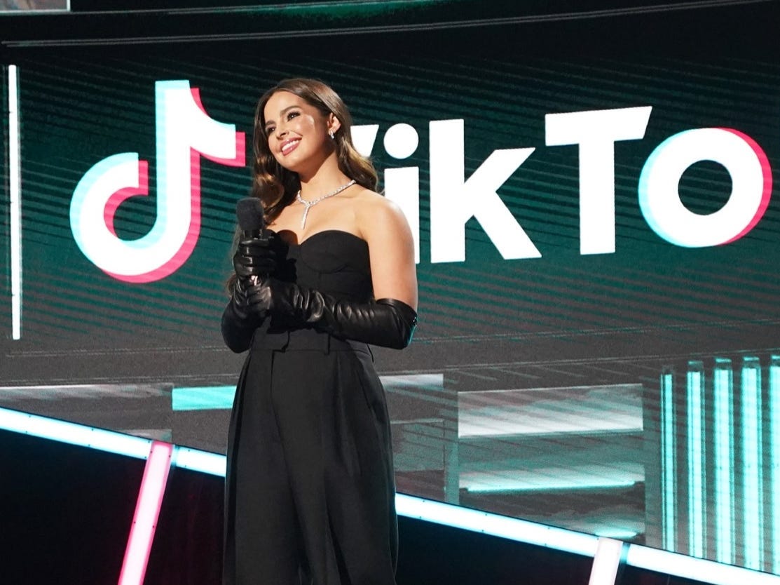 TikTok star Addison Rae at the 2020 Billboard Music Awards