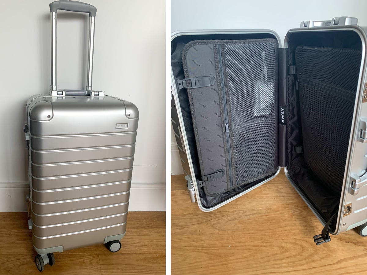 best carry on away aluminum suitcase