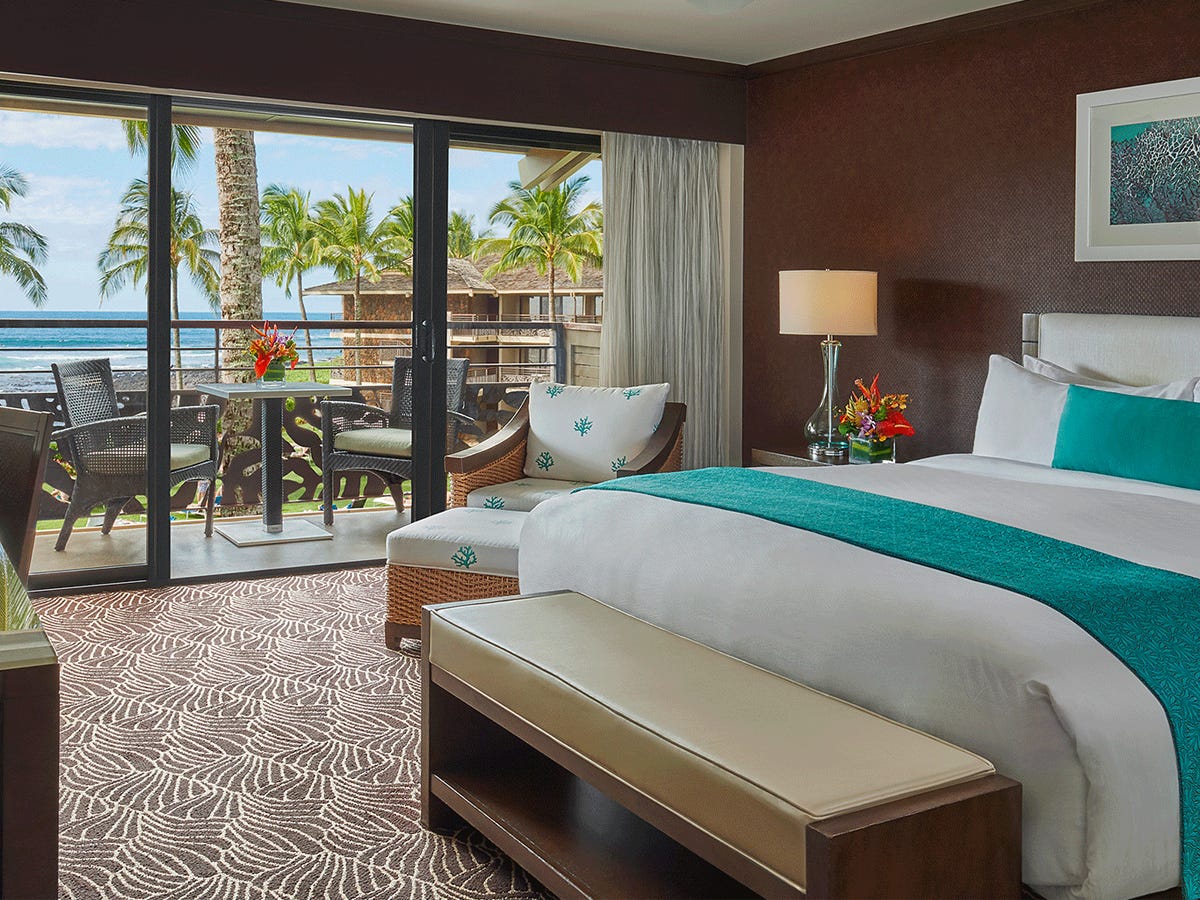 best beach hotels in the US - oceanview room at koa kea in Hawaii