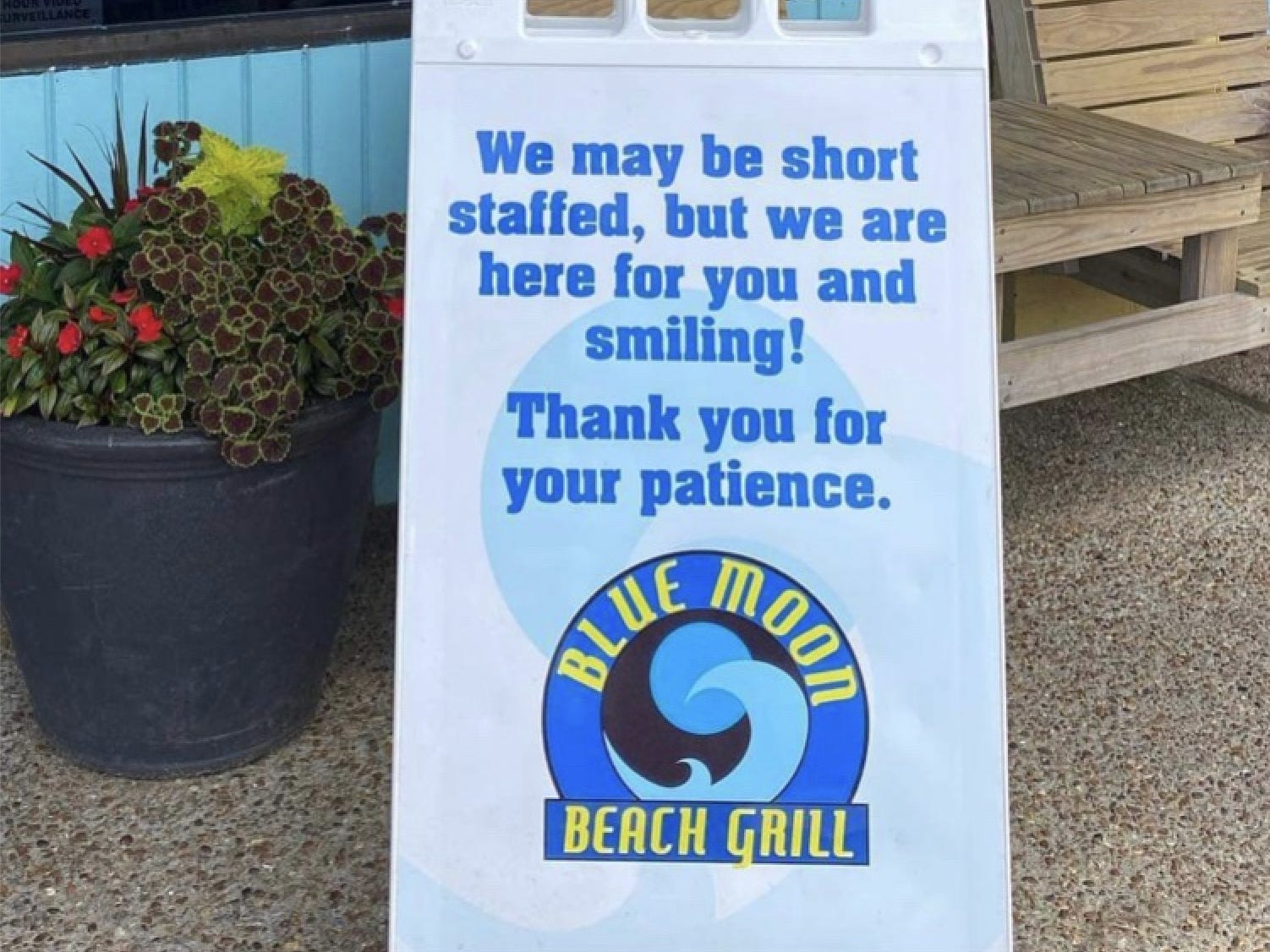 Blue Moon Beach Grill, a restaurant in Nags Head, NC.