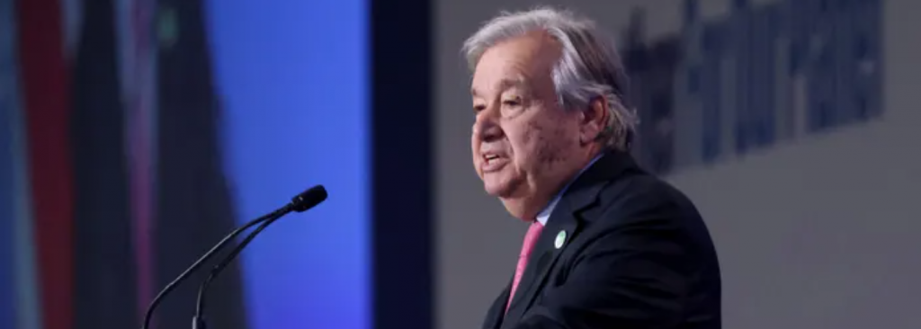 ‘Either we stop it, or it stops us’: UN chief opens Cop26 with climate crisis warning